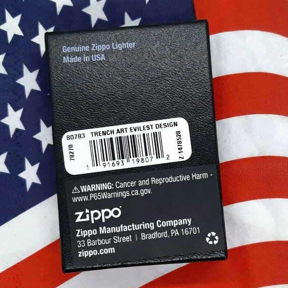 Trench Art Design  Vietnam Valley Of Death- New Release Zippo Street Chrome 8077 - Picture 3 of 5